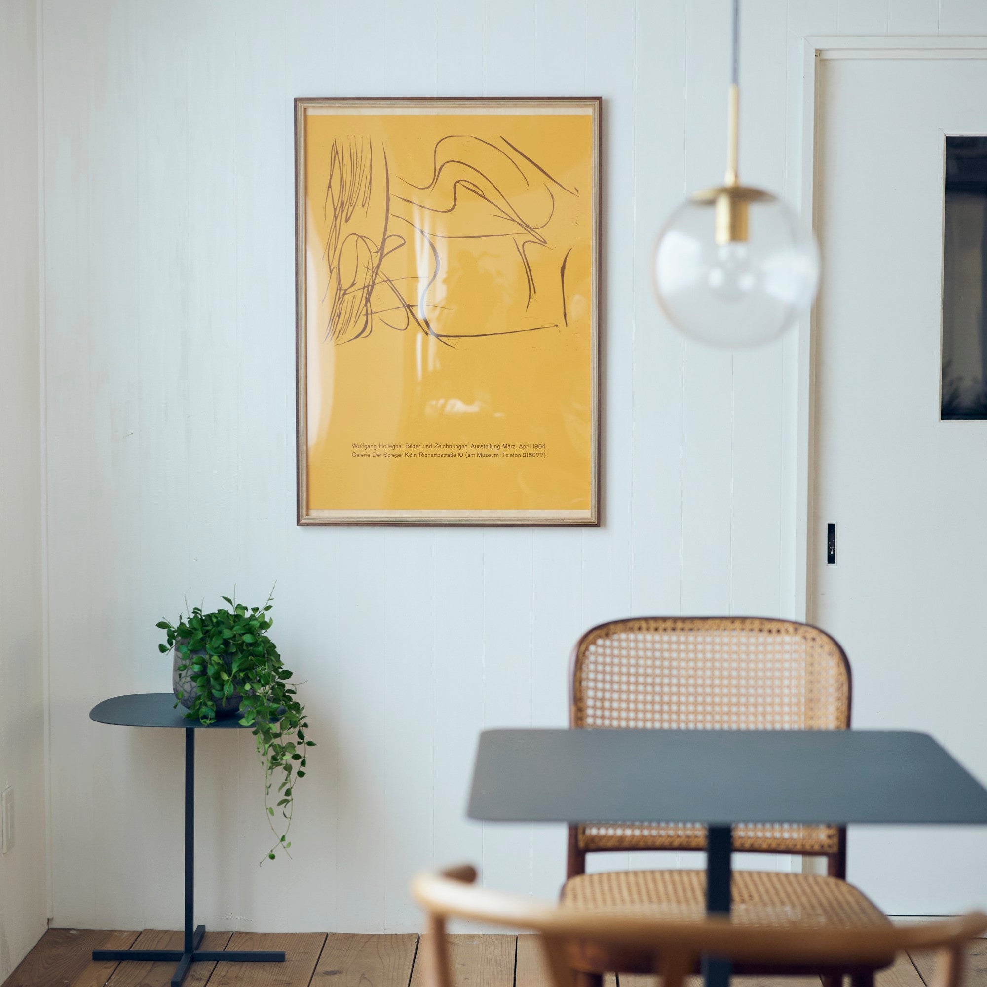 ポスターフレームセット | Wolfgang Hollegha | ウォールナット | A1