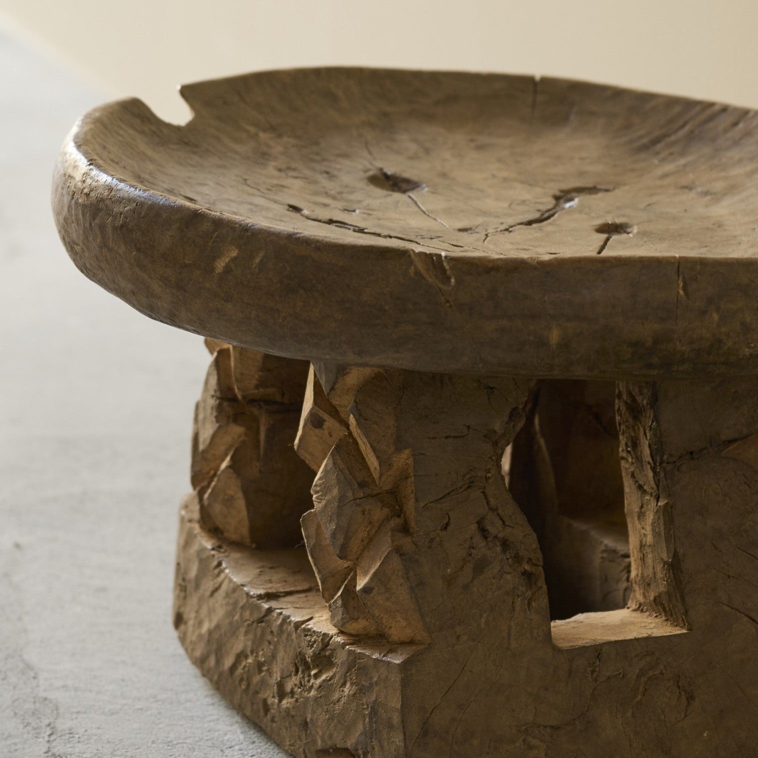 アフリカンヴィンテージ | Bamum Stool 001 | バムン族 – tiflo
