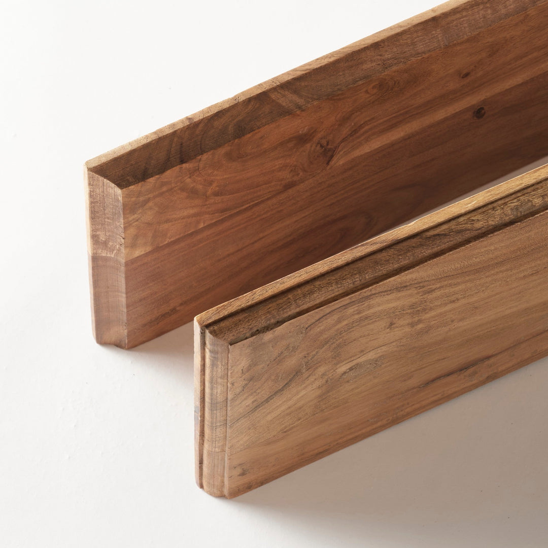 上：Taper shelf／下：Cove shelf