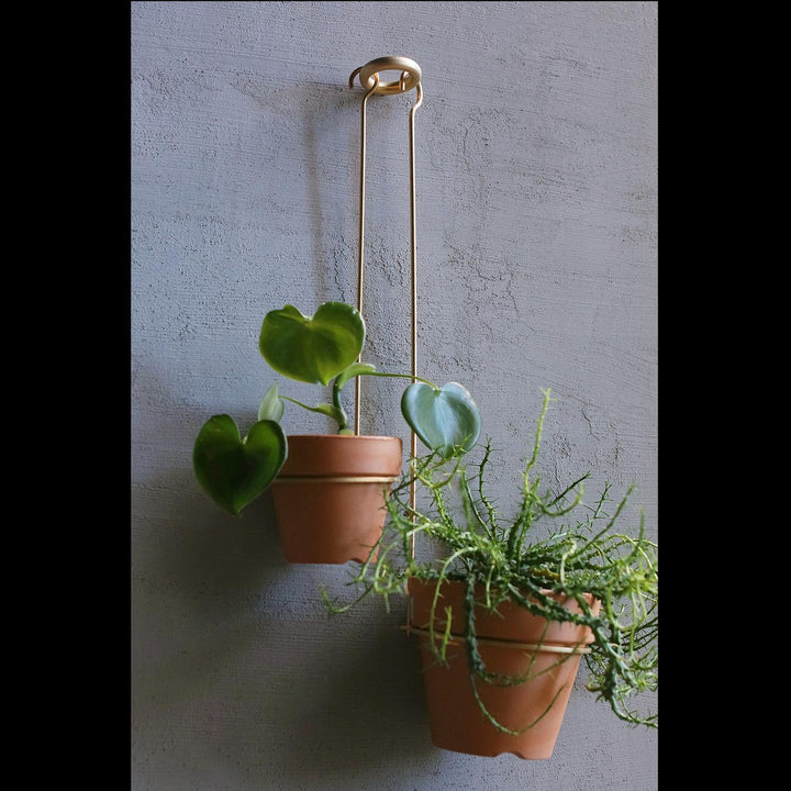 縦・横どちらでも。植物を吊るしたり、エコバッグを掛けたりと使い道が広がります。