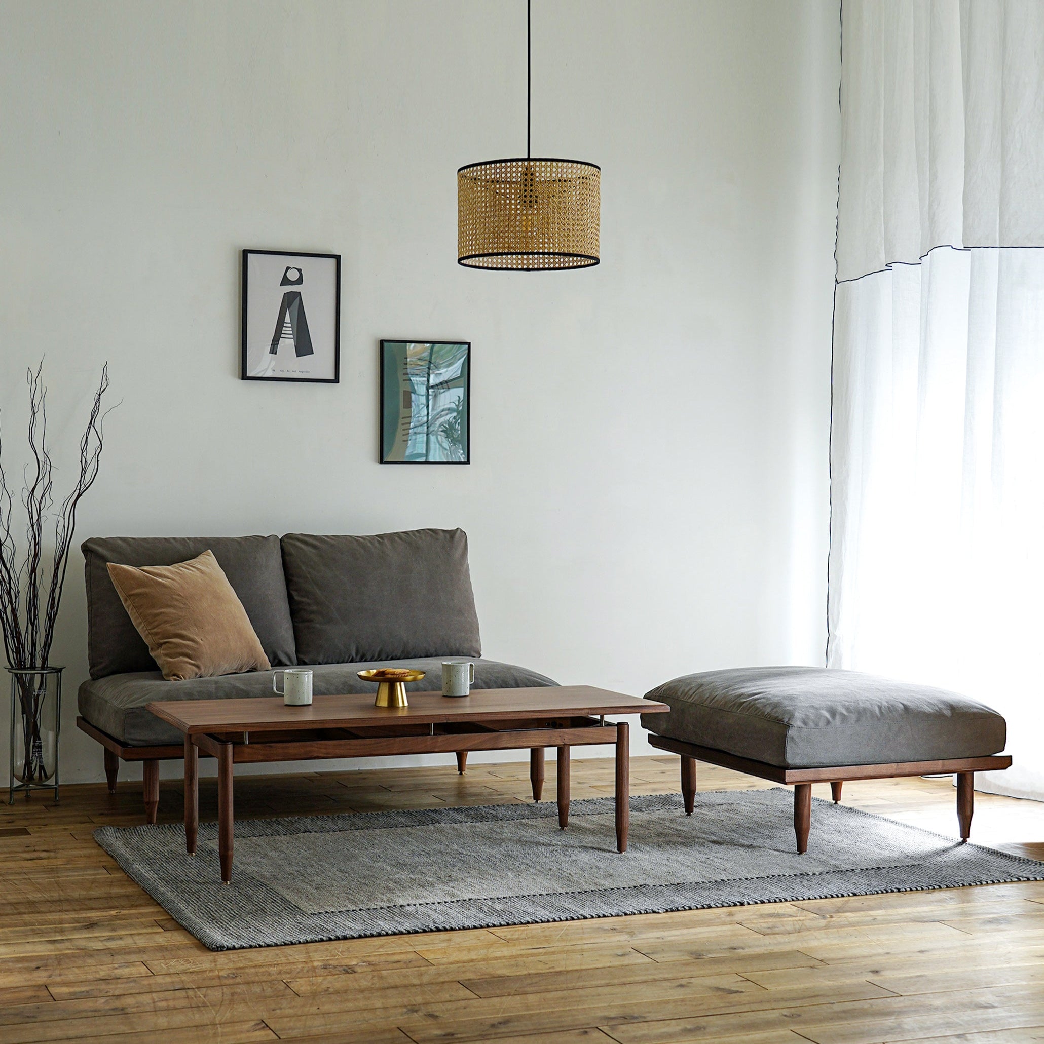 EPI 2P SOFA WALNUT グレー 2人掛けソファ | EPI | ウォールナット – tiflo