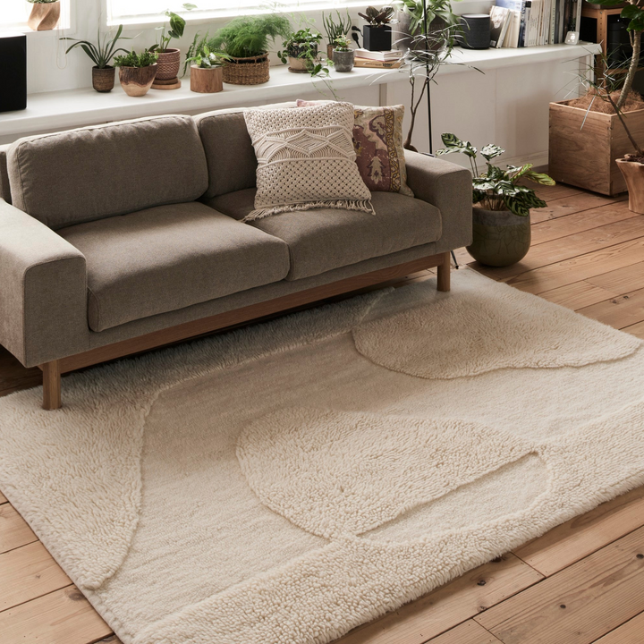 ラグマット | FIONA | アイボリー | 140×200