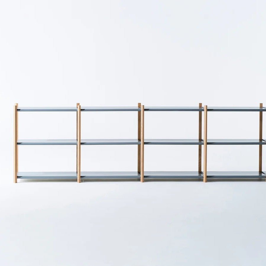 3shelves for joint（追加用3段×1列）を繋げて、お好きなサイズに拡大可能。