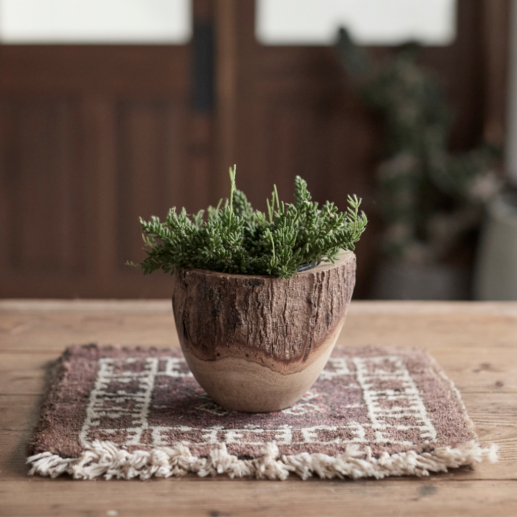 鉢カバー | Mango Wood Pot – tiflo