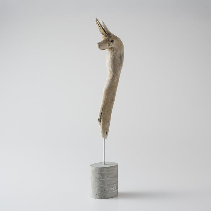 土台は、海岸に漂着したプラスチック容器を使い切りの型にして作られたセメントベース。