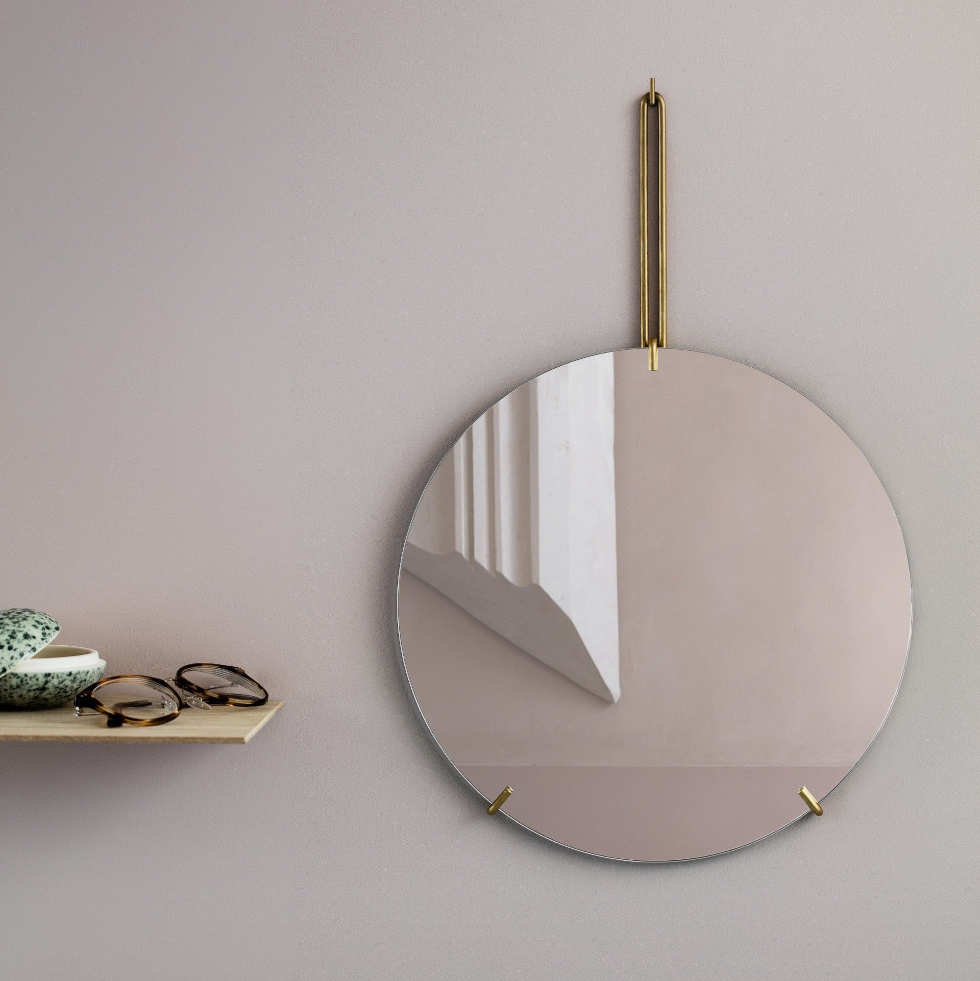 壁掛けミラー | MOEBE ウォールミラー | 直径50cm – tiflo