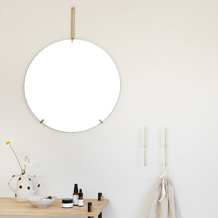 壁掛けミラー | MOEBE ウォールミラー | 直径50cm