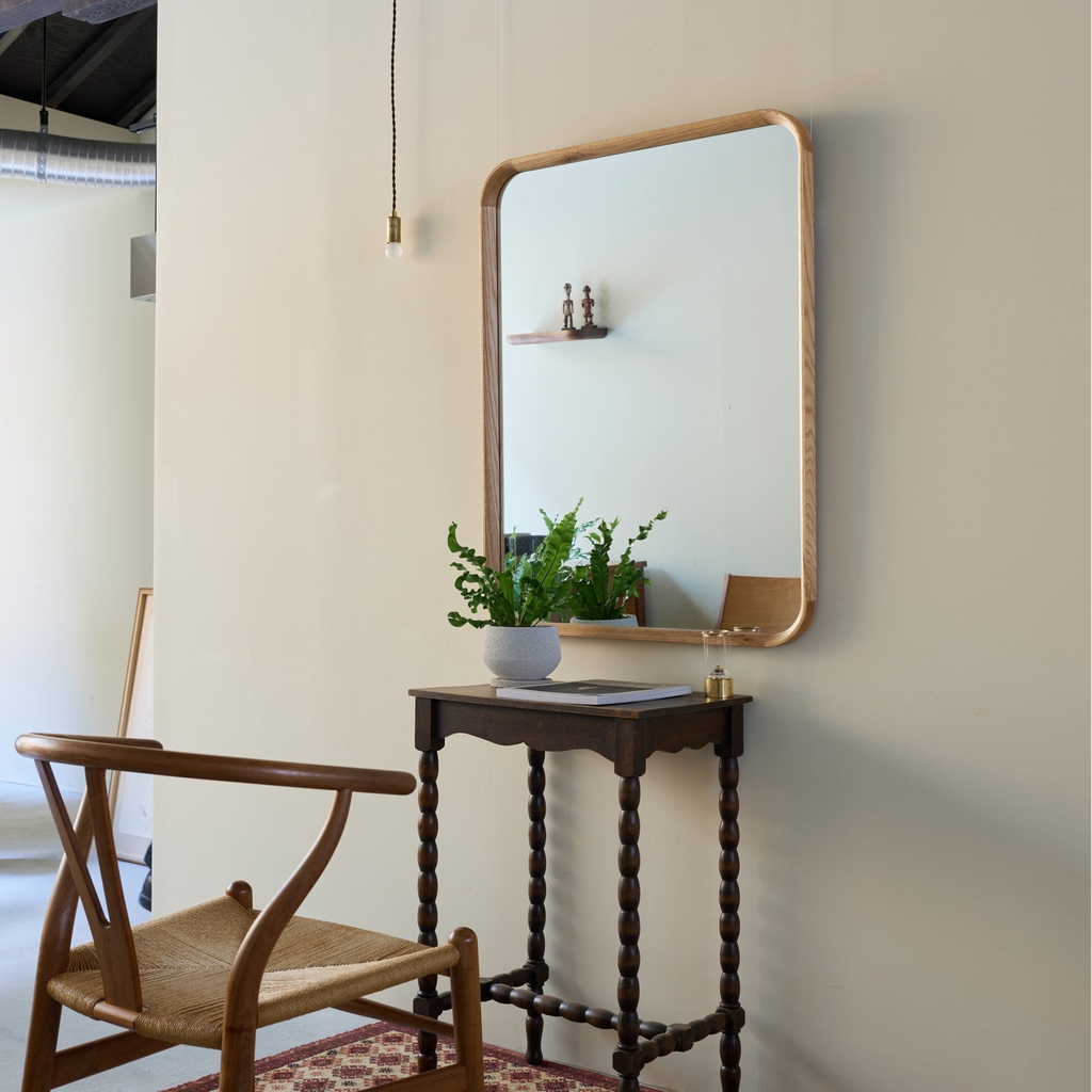 壁掛けミラー | Oak frame ミラー Square – tiflo
