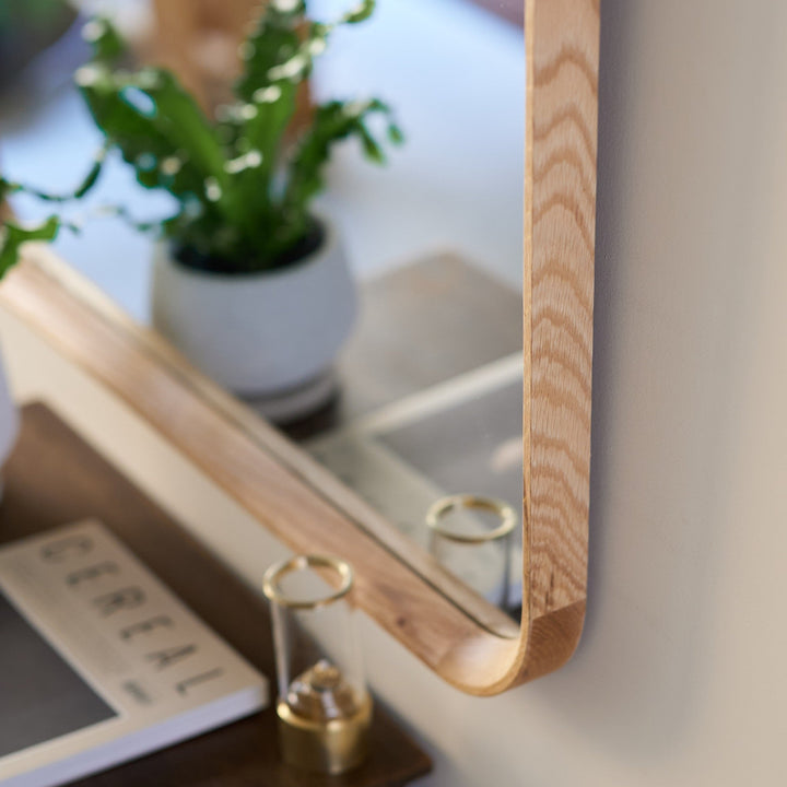 壁掛けミラー |  Oak frame ミラー Square