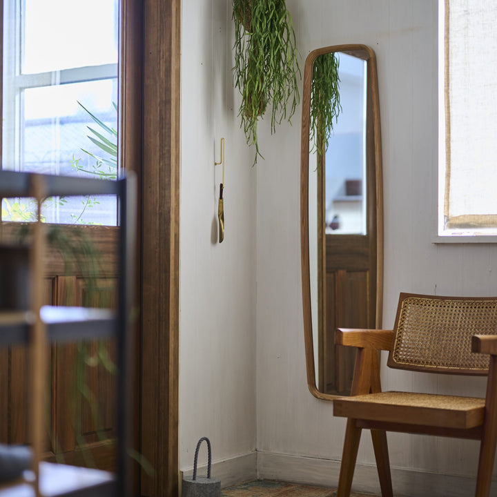 壁掛けミラー |  Oak frame ミラー Long