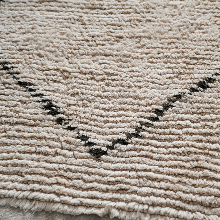 【1月入荷予定】ラグマット | RANI | アイボリー | 140×200