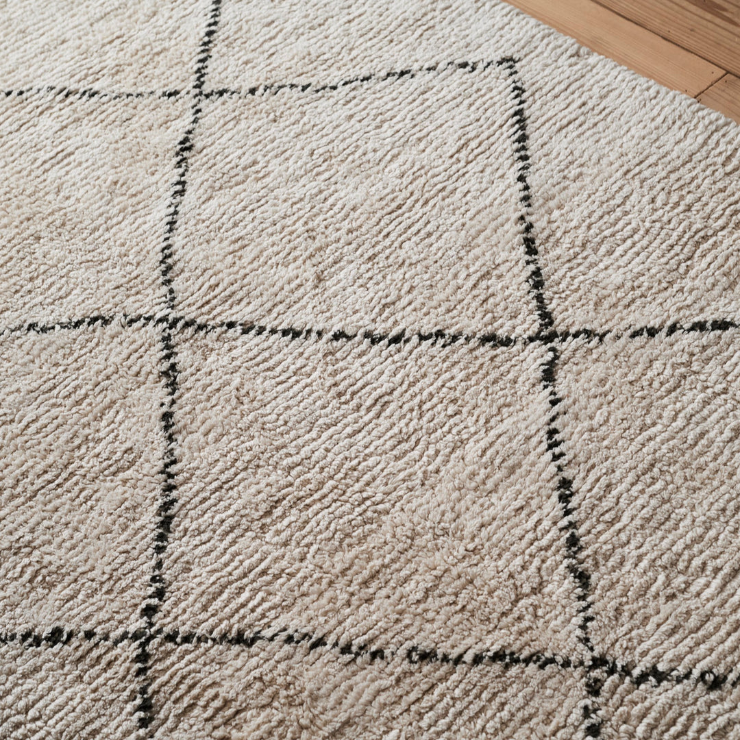 【1月入荷予定】ラグマット | RANI | アイボリー | 140×200