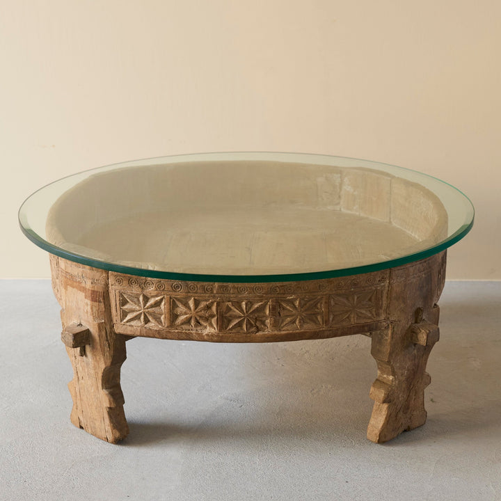 ヴィンテージ家具 |  Chapati Table with glass