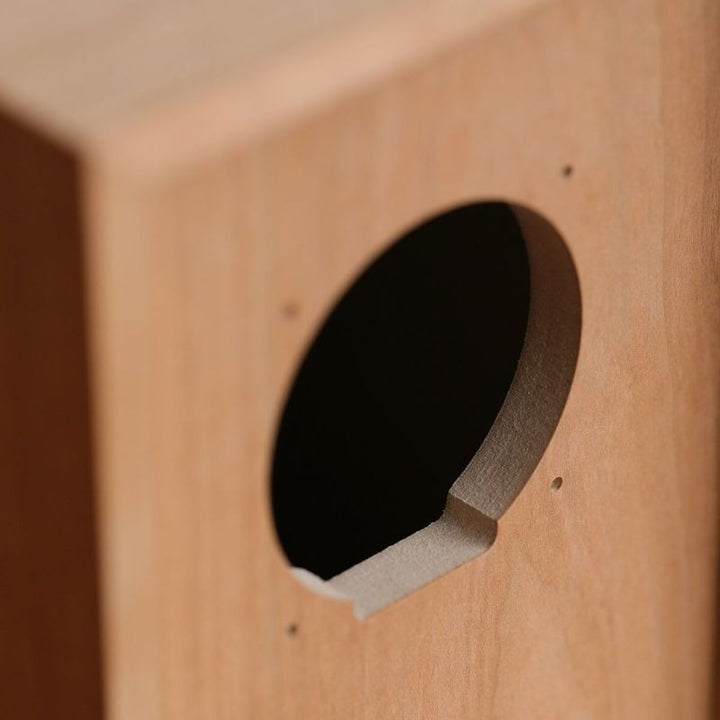 スピーカーユニット取付部アップ。スピーカーユニットとアンプは別途ご用意ください。