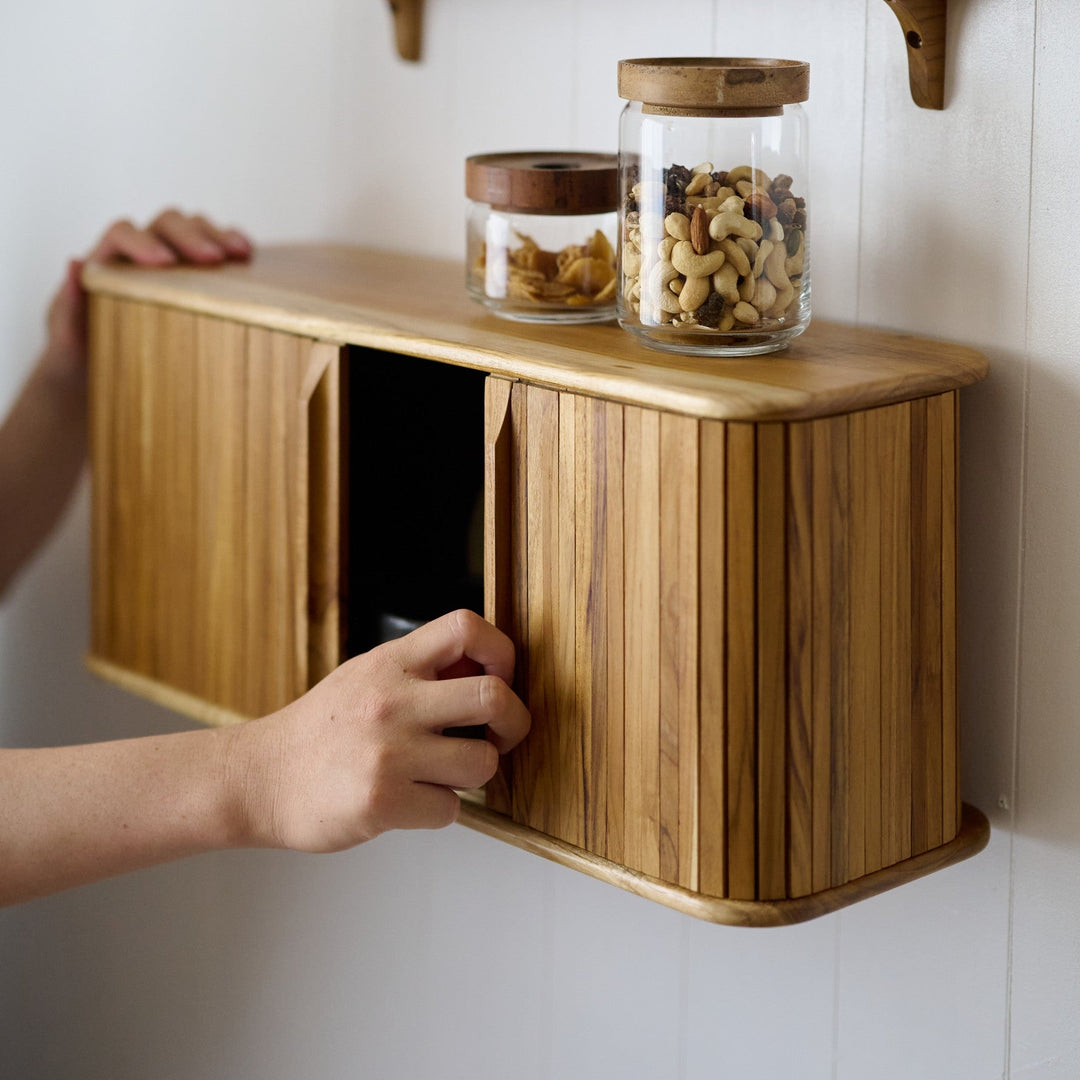 ウォールシェルフ | Teak Slide shelf