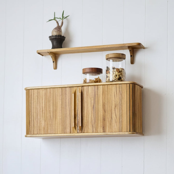 ウォールシェルフ | Teak Slide shelf