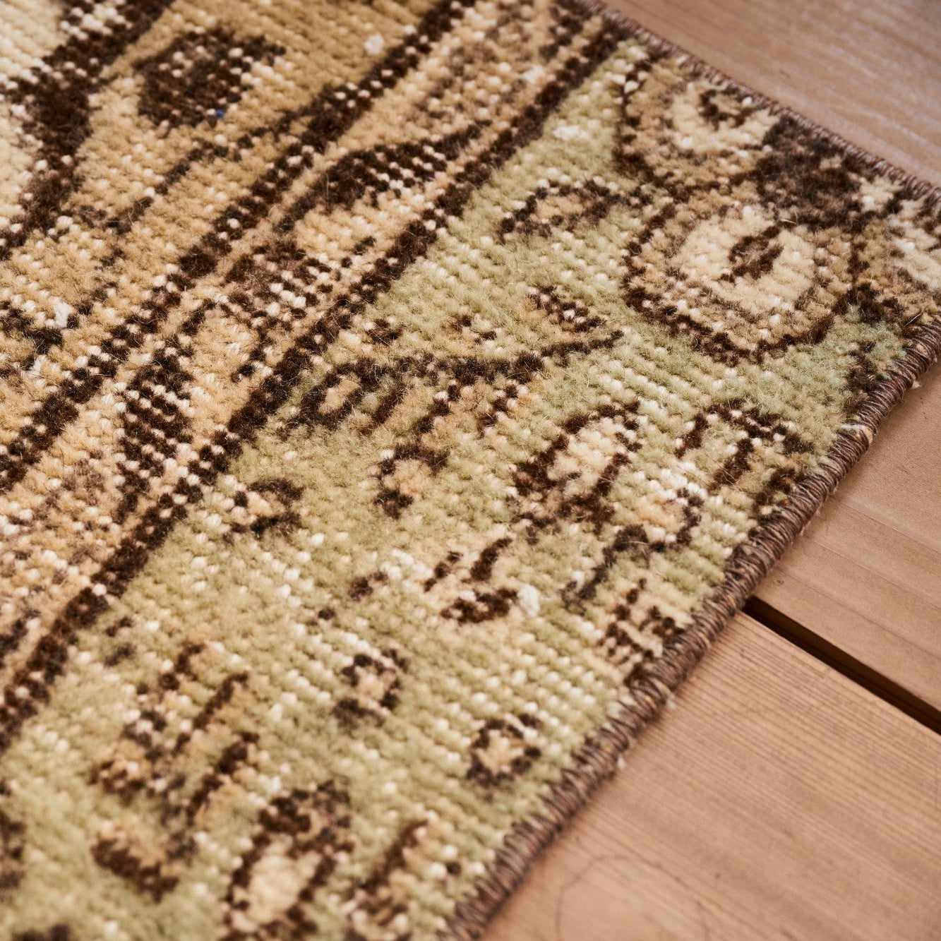 ヴィンテージラグ | トルコ・ドアサイズ No.04 | 茶色 | 79×51 – tiflo