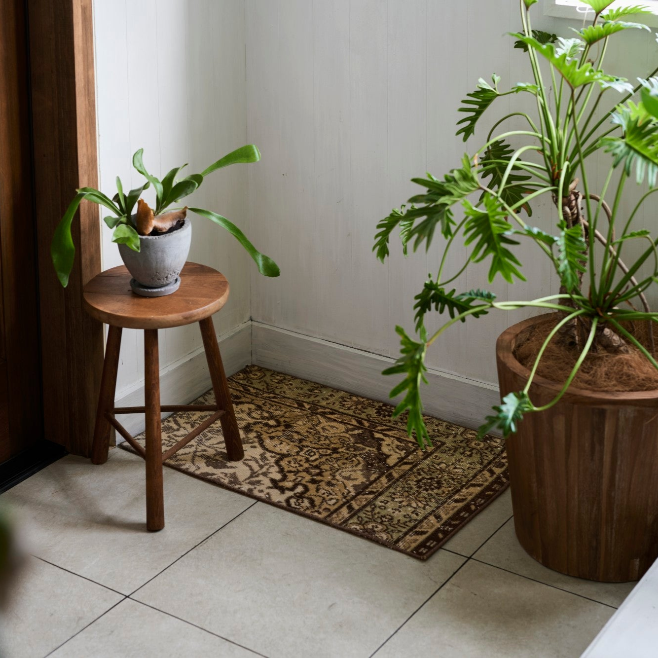 ヴィンテージラグ | トルコ・ドアサイズ No.04 | 茶色 | 79×51 – tiflo