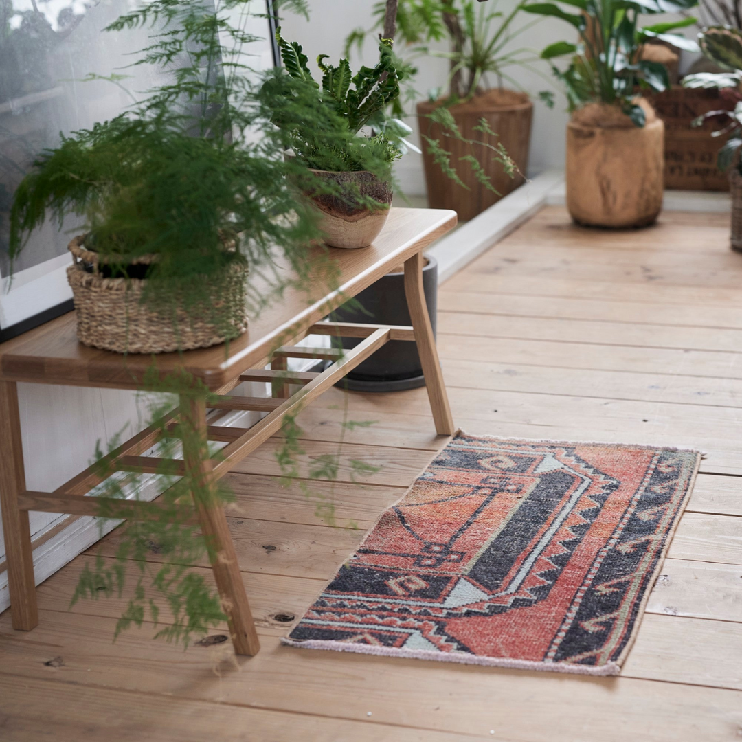 117.5×200 薔薇の街トルコ アンティーク赤茶 トルコヴィンテージラグ 117.5×200 薔薇の街トルコ アンティーク赤茶 トルコヴィンテージラグ