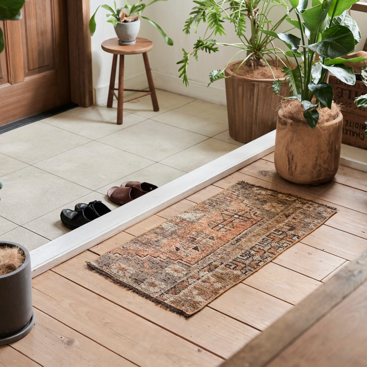 ササ ペールオレンジ ランナー 174×65 トルコヴィンテージラグ ササ様 ササ ペールオレンジ ランナー 174×65 トルコヴィンテージラグ ササ様