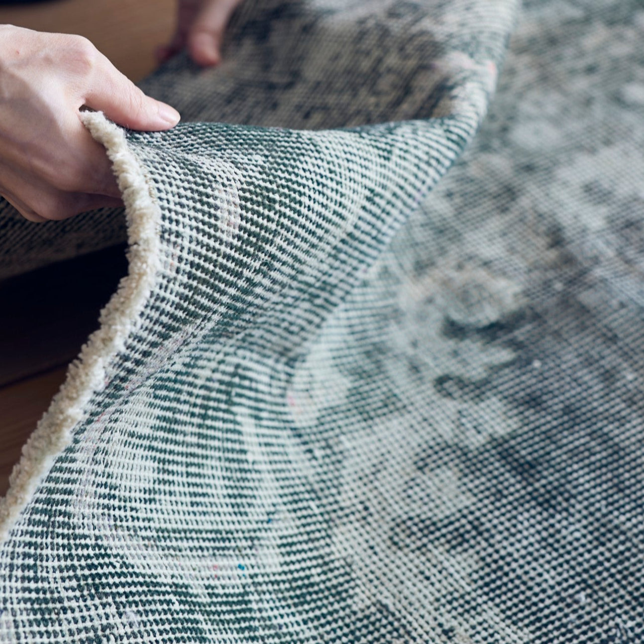 ヴィンテージラグ | トルコ・イスパルタ No.02 | 青色 | 175×80 – tiflo