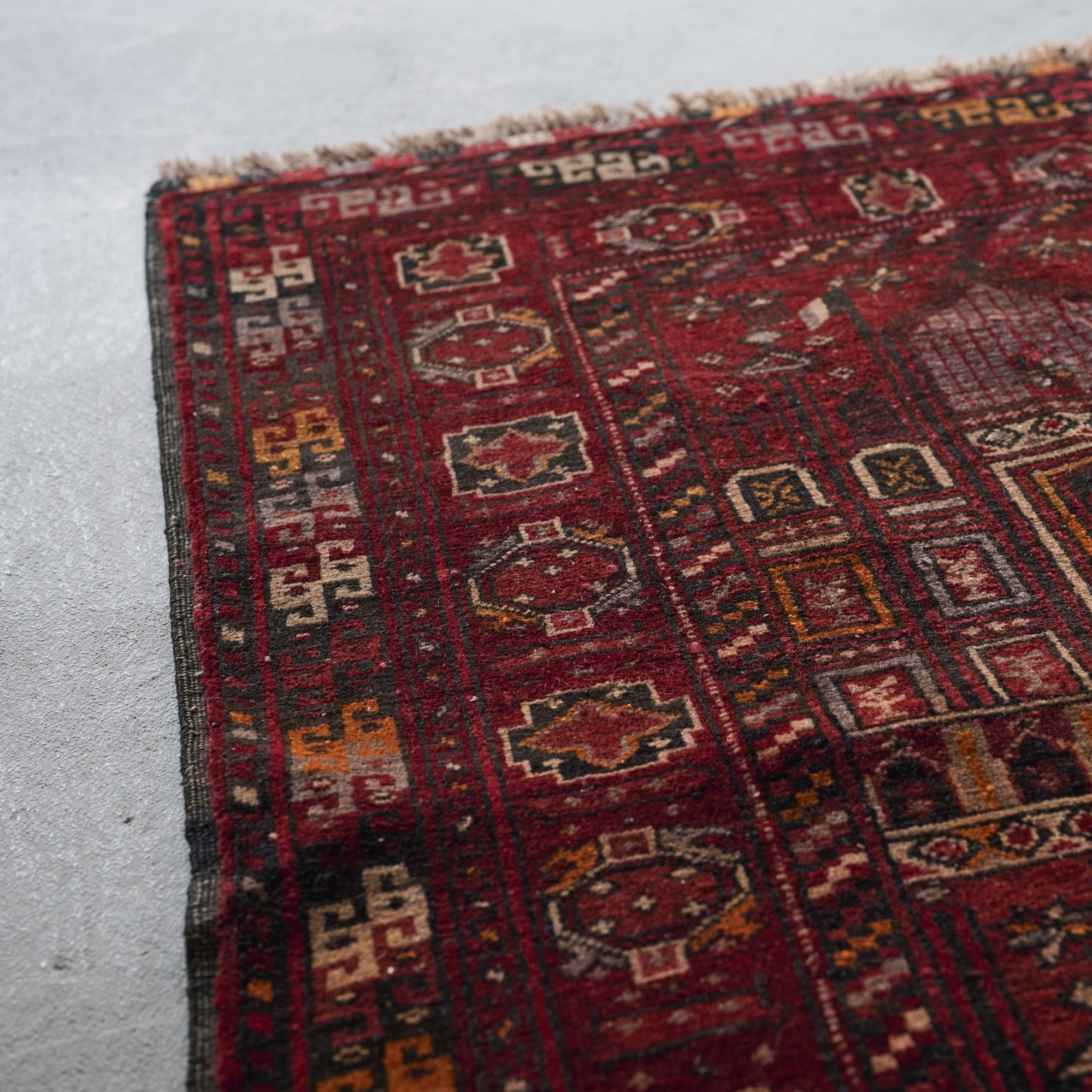 ★職人の手仕事★トルクメン280×88cm アフガニスタン産 絨毯 トライバルラグ ハンドメイド ディスプレイ カーペット 02AJMRL260206003D Yahoo!オークション | - カフェ＆レストラン Altyn Acar（トルクメニスタン・アシガバード