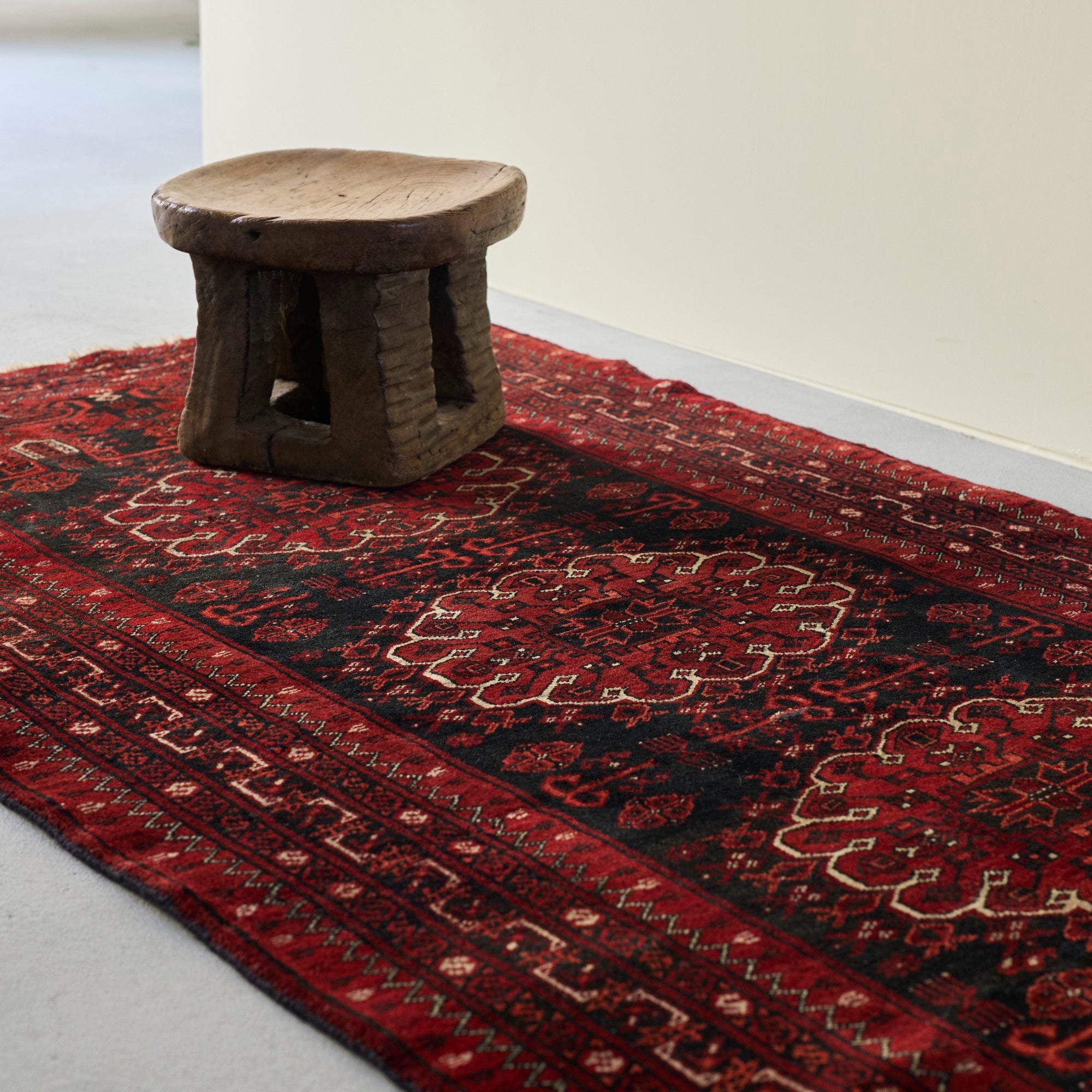 ✦ヴィンテージラグ ✦ 101×68cm　アフガニスタン　トルクメン　エルサリ 1960's Vintage】トルクメン アフガンラグ 【公式通販】