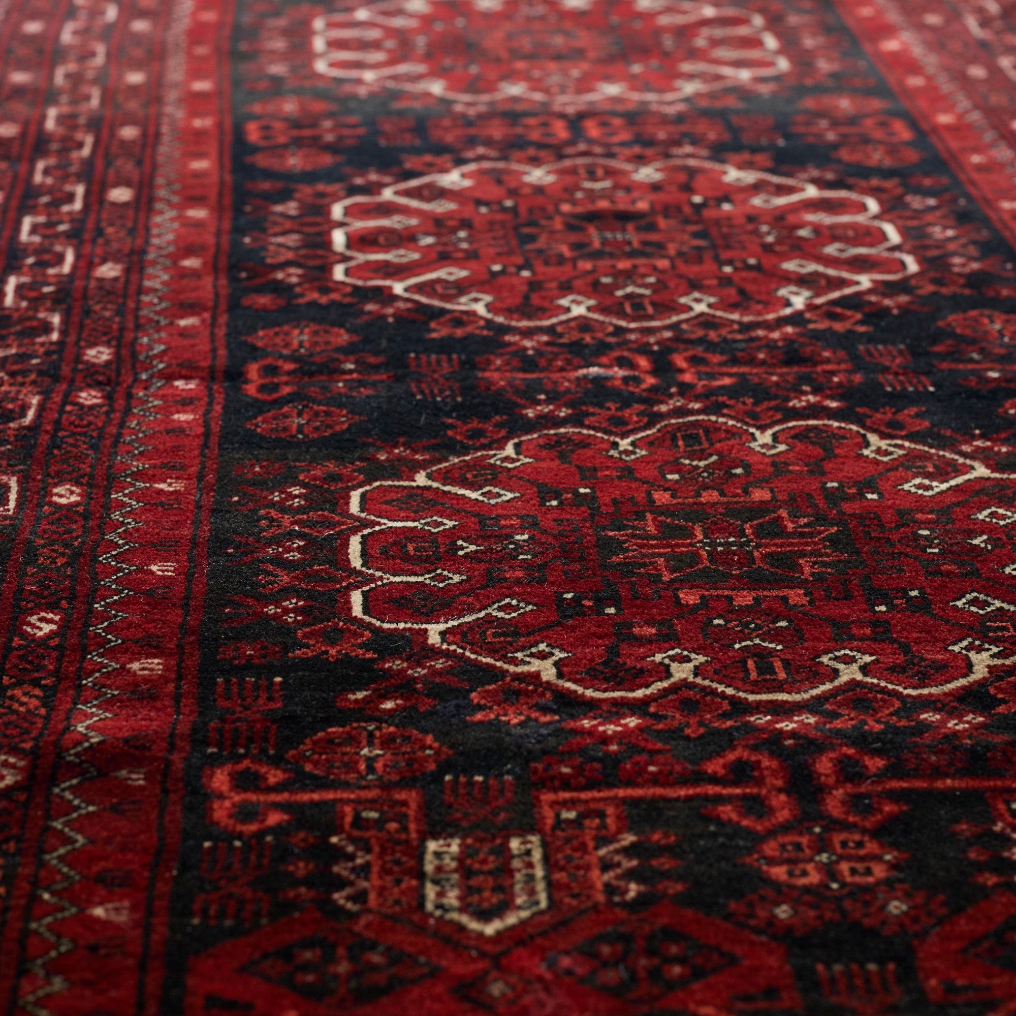 【80's Vintage rug】117×89cm　アフガニスタン　トルクメン 1960's Vintage】トルクメン アフガンラグ 【公式通販】
