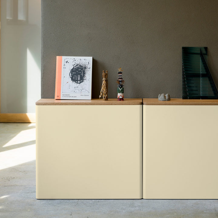 複数台を並べて設置すれば、壁面収納やコンソールテーブルとしても活躍してくれます。